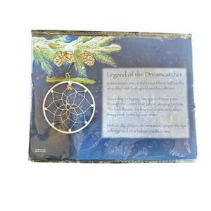 Legend of the Dreamcatcher Ornament  w/ Holiday Pine Design – Made in USA
